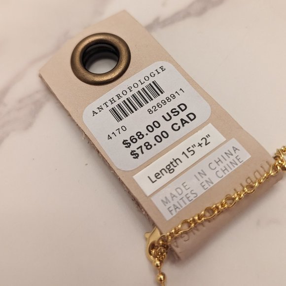 Anthropologie Beaded Crystal Necklace - Picture 4 of 5